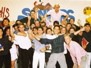 Classmates in Senior Lockers circa 1989